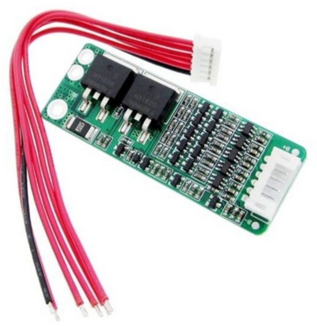 5S 15A 리튬 이온 배터리 셀 18650 BMS 보호 PCB 보드, 1개