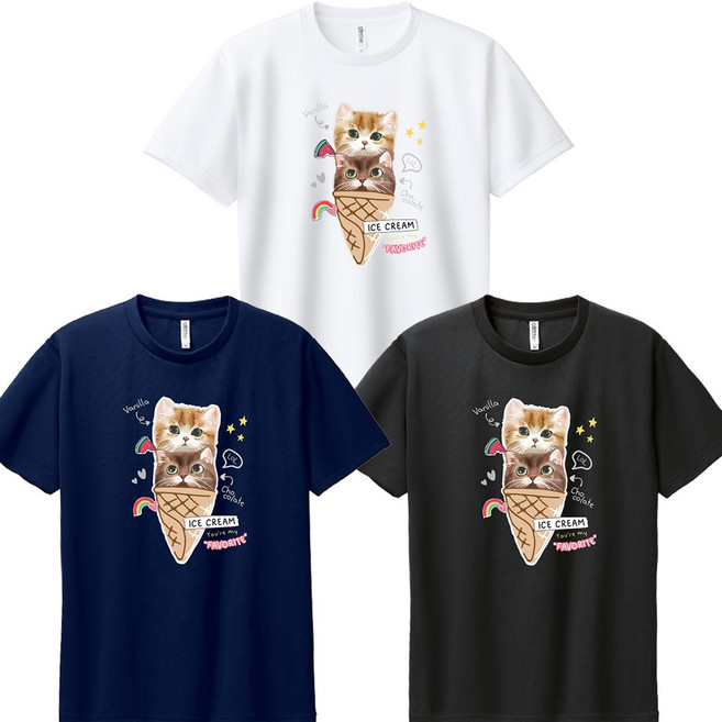 [1+1+1] 3장 세트 꼬마별 책냥이 유아 여아 남아 반팔티 아동 키즈 주니어 옷 기능성 쿨론 반팔 티셔츠