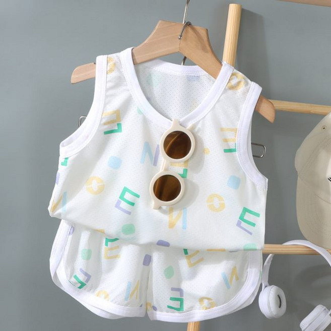 쿨링 아기나시세트 여름상하복 아동 키즈 나시 반바지 민소매