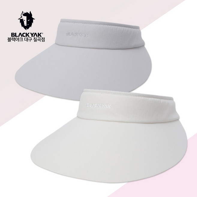 블랙야크 여성 W소프트 선바이저 조임없는 머리가 편한 와이드 썬캡 챙넓은 햇빛가리개 썬바이저