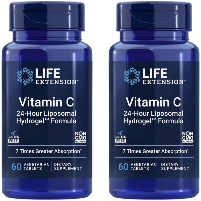 라이프익스텐션 비타민 C 베지테리언 타블렛, 2개, 60정 - 쿠팡