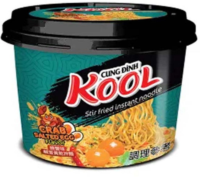 KOOL 鹹蛋黃乾拌麵 (螃蟹味鹹蛋/麻辣味鹹蛋) 泡麵 乾麵, 1入