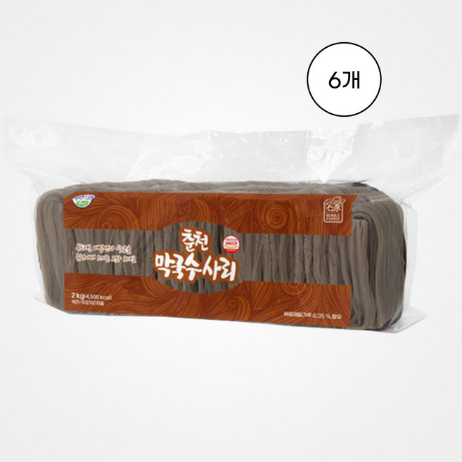 송학식품 춘천 막국수사리 2kg(약10인분) X 6개입 BOX, 2kg, 6개