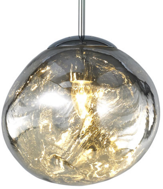 멜팅 1등 펜던트조명, 실버