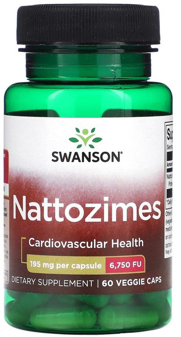 스완슨 나토키나아제 6750FU 혈액 순환 보조제 베지 캡슐 60정