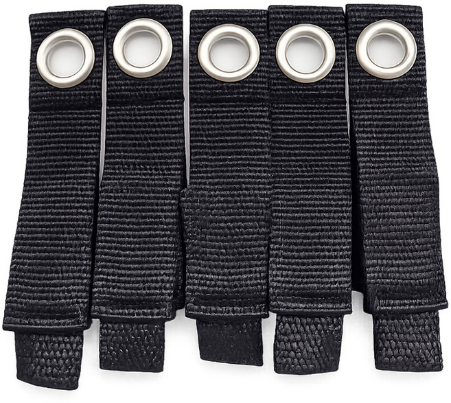 호스 전선 케이블 릴선 정리 찍찍이 밴드 스트랩, 블랙, 5개