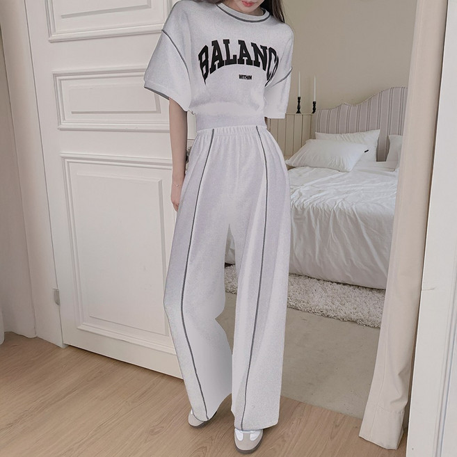 떳다그녀 리노 맨투맨 팬츠 세트