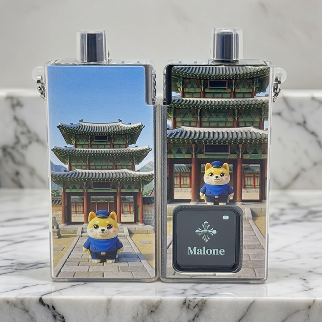 헤스티유 전자담배 12간지 캐릭터 투명 TPU 케이스 말론 전담 호환용, 1개, 개띠