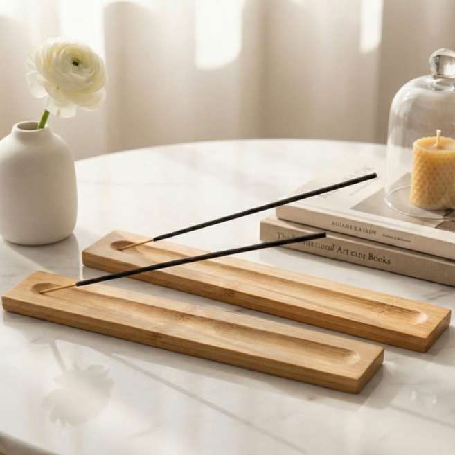 리쿠 인센스 스틱 홀더 2p, 우드색