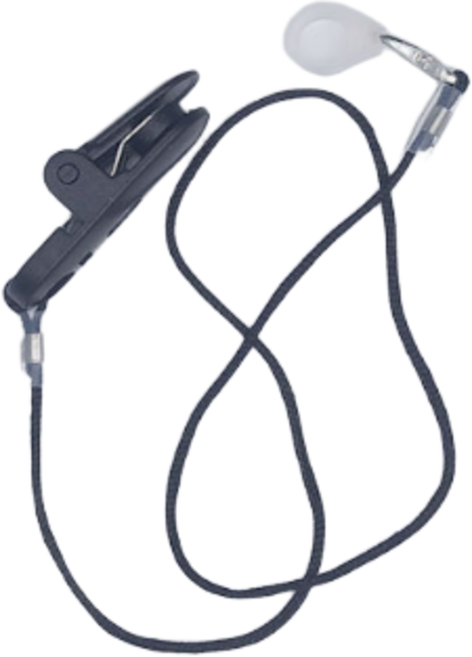 보청기 분실방지 끈 줄, 1개, 검정색 한쪽