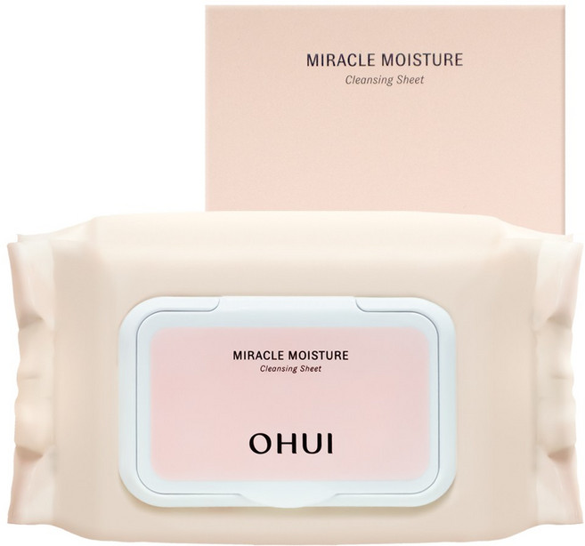 오휘 미라클 모이스처 클렌징 시트, 60매입, 1개