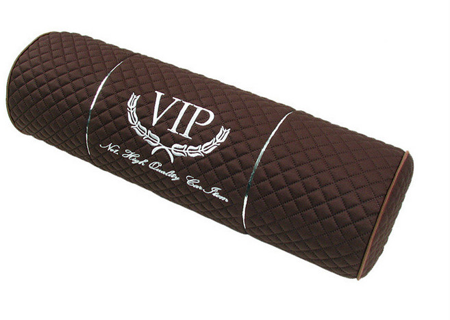 VIP 블랙다이아 메모리폼 목쿠션 원통쿠션, 브라운, 1개