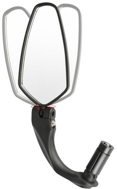 MTB 자전거 후사경 사이드미러 핸들 거울 백미러, 1개