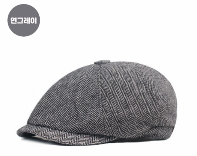 키밍 사계절 중년 남성 베레모