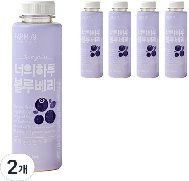 팜79 너의하루 블루베리 가루 5p, 250g, 2개
