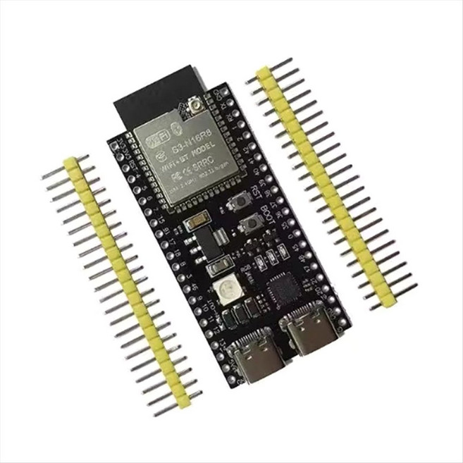 ESP32-S3 듀얼 Type-C 개발 보드 코어 보드 온보드 Esp32 S3 N16R8 N8R2 모듈(안테나 베이스 포함), 표시된 대로