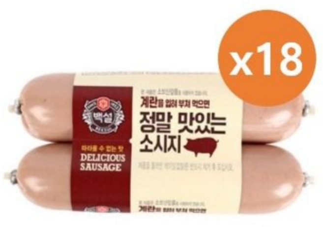 계란에부쳐먹는 정말맛있는 소시지 160g 2번들 18개, 320g