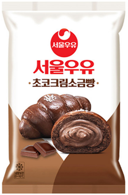서울우유 초코크림 소금빵, 110g, 5개