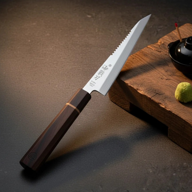 명인 명장 조상진 해전도 사시미칼 데바칼 10종 원목 자석 칼집 세트 회칼, 01.창칼+원목칼집, 1개