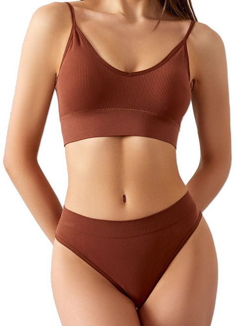 언썸 노와이어 면 나시 속옷 세트