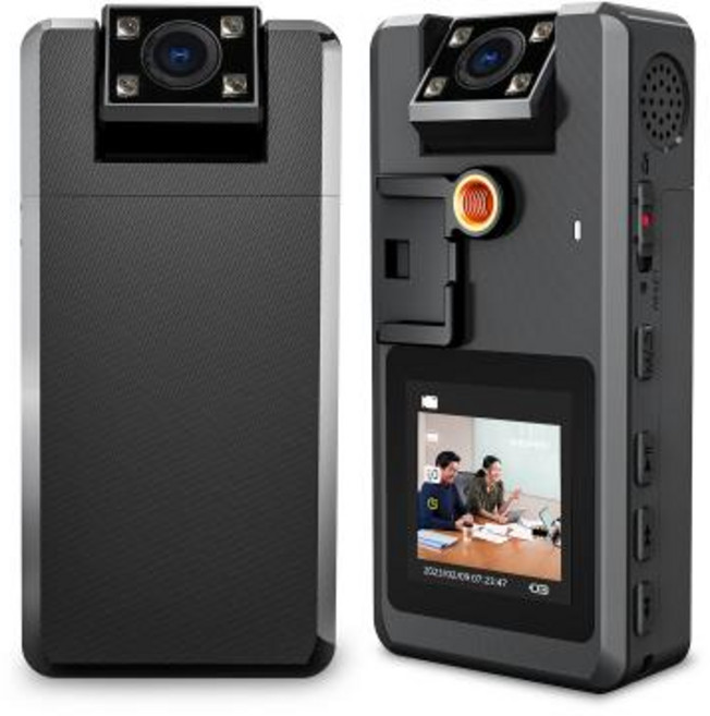 Vandlion A53 미니 카메라 2130mAh 긴 배터리 수명 야간 투시경 대시 캠 1080P 1296P 비디오 녹화 분리형 배터리 웹캠, Black_Only camera, 1) Black  Only camera