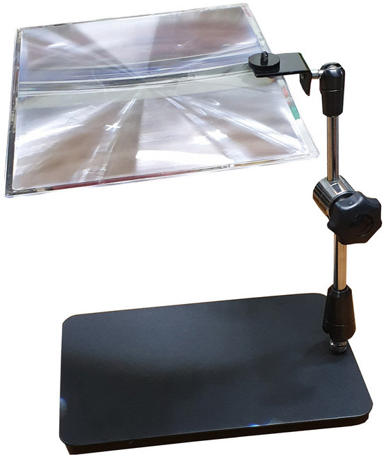 아로 370mm X 260mm 대형 사각 프레넬 렌즈 스탠드 확대경, 1개