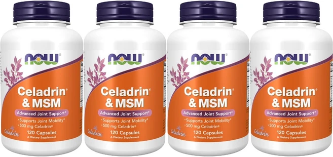 나우푸드 셀라드린 앤 MSM 식이유황 캡슐, 120정, 4개 - 쿠팡