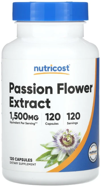 Nutricost 시계꽃 추출물 1500mg 캡슐 120정, Nutricost시계꽃추출물1500mg캡슐120정, 1개 - 쿠팡