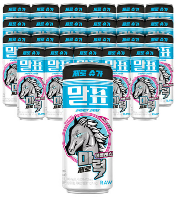 말표 마력 에베레스트 화이트 에너지드링크, 250ml, 24개