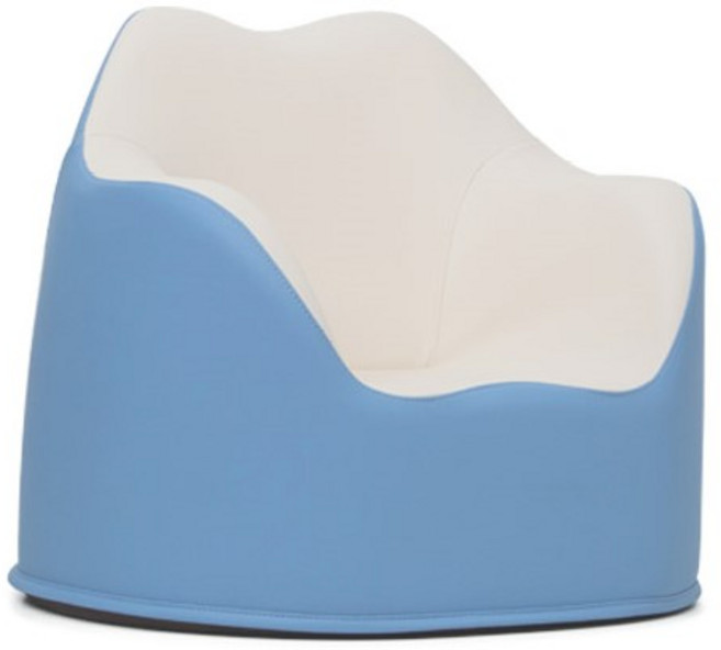 리에또 솔리드 투톤 유아소파 1인용 아기 돌 생일선물 아기의자, 스카이블루, 1개