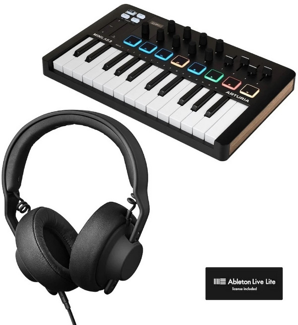 AIAIAI x Arturia 創作組合 TMA-2 Studio XE 耳機與 MiniLab 3 MIDI 控制器, 1個