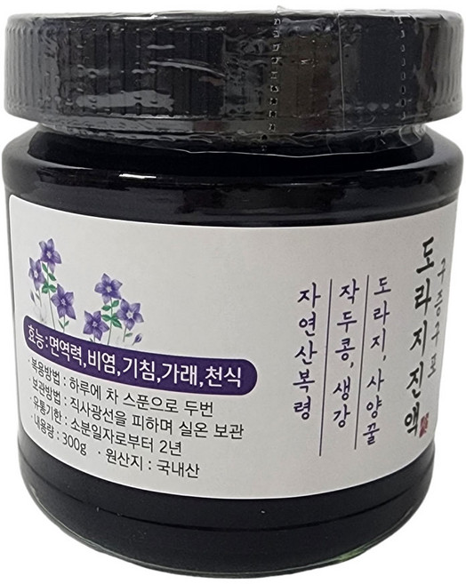 도라지진액 _농축액 수제 구증구포 무설탕 도라지고, 300g, 1개, 1개입