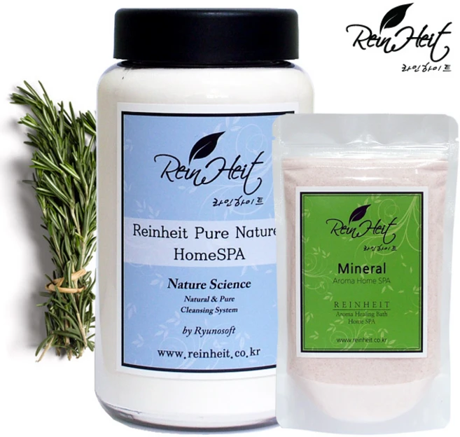 라인하이트 아로마 홈스파 + 미네랄 홈스파 로즈마리 입욕제 & 거품입욕제 세트, 720g, 600g + 120g, 1개 - 쿠팡