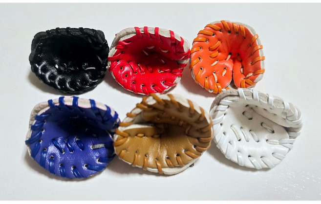 야구공 키링 키홀더 키체인, 1개, 주황글러브