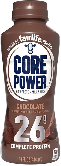 코어 파워 프로틴 쉐이크 바닐라 26g 병 14온스 12팩, Chocolate, 14 Fl Oz (Pack of 1), 473ml - 쿠팡