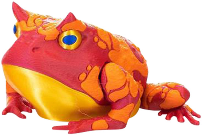 팩맨 개구리 모형 인형 선물 인테리어 소품 장식품 3D프린터 P305, 1개, 레드