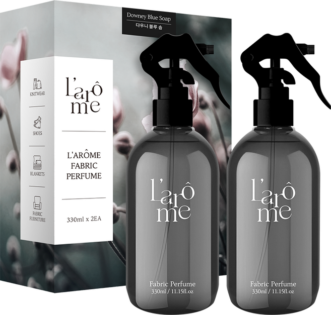 더허브샵 라홈 시그니처 섬유 향수 2개입, 2세트, 330ml, 다우니블루솝
