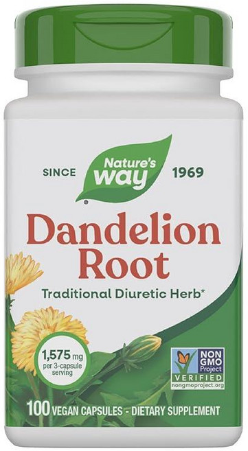 네이처로스 웨이 민들레 뿌리 전통 이뇨제 비건 100 Natures Way