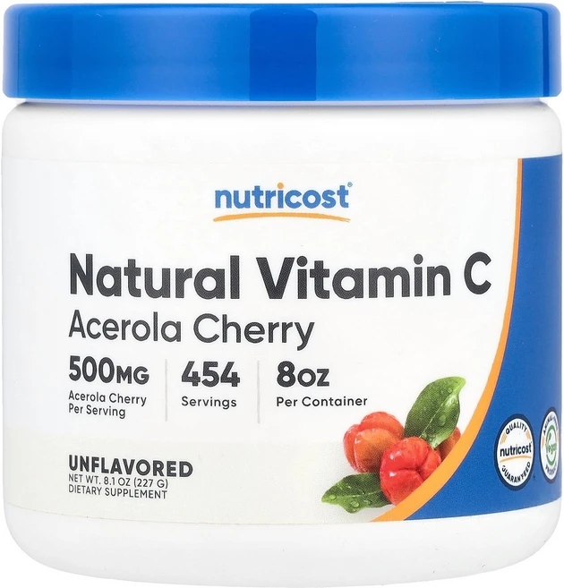 Nutricost 뉴트리코스트 비타민C 227g 파우더 건강관리 영양제 - 쿠팡