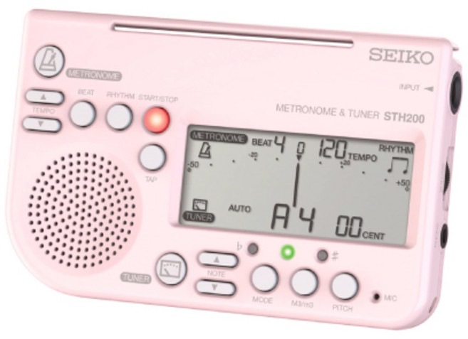 SEIKO 세이코 전자 바이올린 메트로놈 튜너 STH200P, 1개
