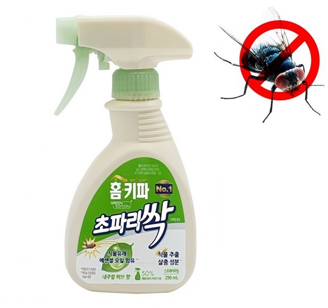 시나브로129 홈키파 초파리싹 살충제 290ml 쓰레기통 초파리 날파리 퇴치제 스프레이, 1개