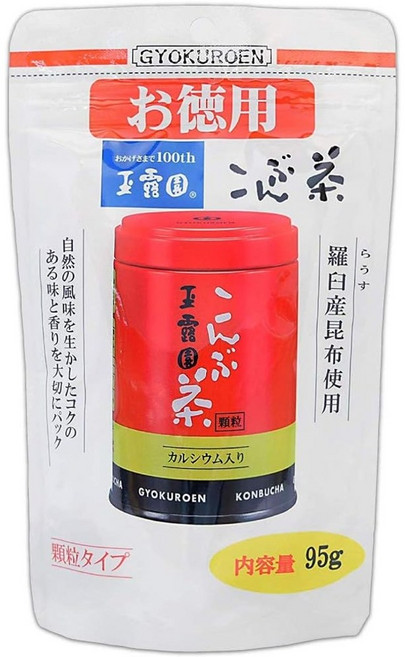 일본 다시마차 콘부차 곤부차 95g, 옥로원 콤부차 대용량 스탠드 팩 95g, 1개, 1개입