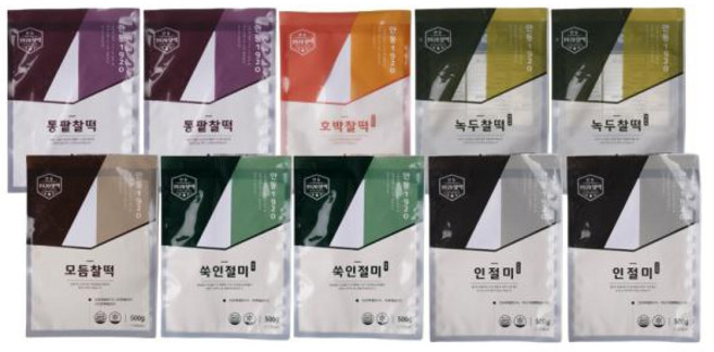 착한떡찰떡세트 안동 1920 찰떡 6종 총 100개 세트, 1세트, 5kg