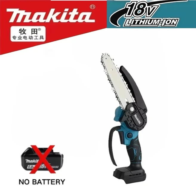 마키타 6인치 체인톱 휴대용 목재 전기톱 정원 가지치기 18V 배터리용, 03 No battery