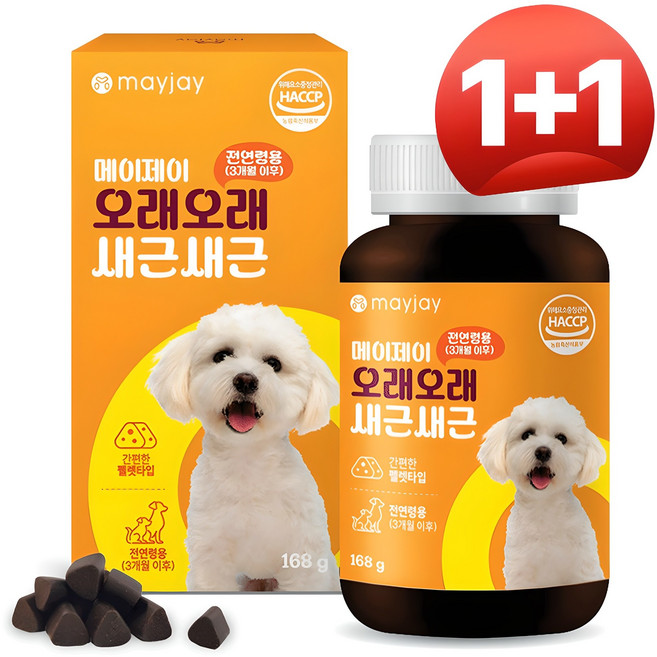 강아지 기관지 호흡기 영양제 대용량 펠렛 메이제이, 호흡기/기관지, 2개