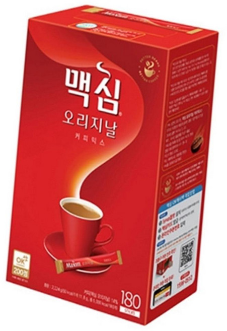 (올핀) 동서 맥심 오리지날 커피믹스 180T - 갑 (1개입), 180개, 1개