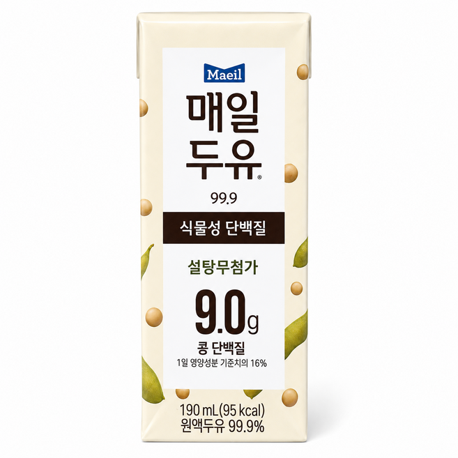 매일두유 99.9 저당두유 190ml 48팩, 플레인