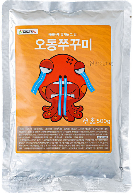 밀스온 용두동 쭈꾸미볶음 오동쭈꾸미 500g [보통맛], 2개