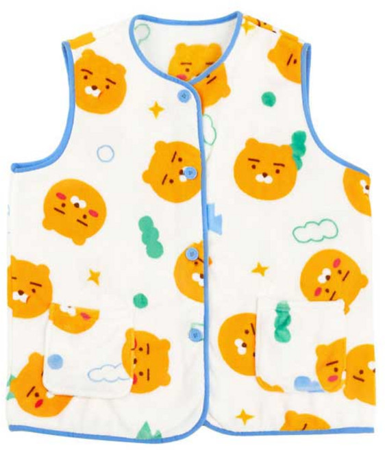 카카오프렌즈 코지 극세사 수면조끼 잠옷 파자마 실내복