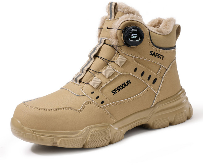 HONGHAI 남자 안전화 겨울 방한 다이얼 안전화
